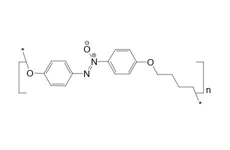 Polyether based on 4,4'-dihydroxyazoxybenzene and 1,4-dibromobutane