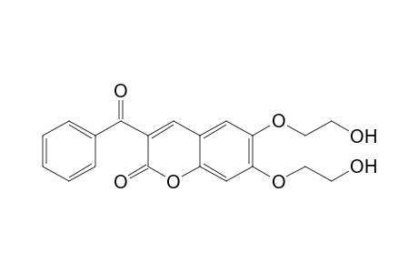 3-Benzoyl-6,7-bis(2-hydroxyethoxy)-1-benzopyran-2-one