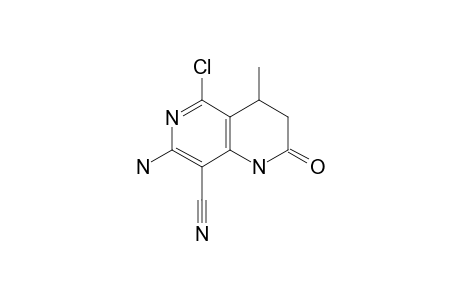 7-Amino-5-chloro-8-cyano-3,4-dihydro-4-methyl-1,6-naphthyridin-2(1H)-one