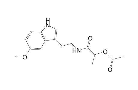 2-{[2-(5-methoxy-1H-indol-3-yl)ethyl]amino}-1-methyl-2-oxoethyl acetate