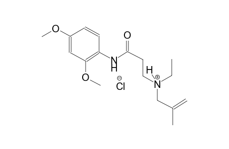 N-[3-(2,4-dimethoxyanilino)-3-oxopropyl]-N-ethyl-2-methyl-2-propen-1-aminium chloride