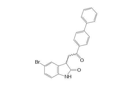 5-bromo-3-(p-phenylphenacylidene)-2-indolinone