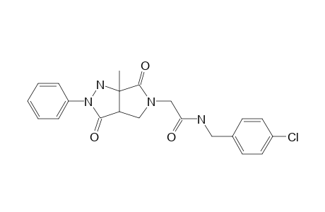 N-(4-CHLOROBENZYL)-2-(6A-METHYL-3,6-DIOXO-2-PHENYL-HEXAHYDROPYRROLO-[3,4-C]-PYRAZOL-5(1H)-YL)-ACETAMIDE