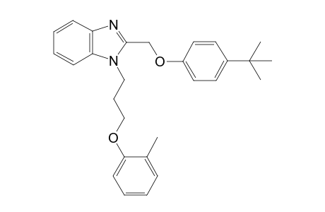 1H-1,3-Benzimidazole, 2-[[4-(1,1-dimethylethyl)phenoxy]methyl]-1-[3-(2-methylphenoxy)propyl]-