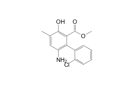 Methyl 6-amino-2'-chloro-3-hydroxy-4-methylbiphenyl-2-carboxylate