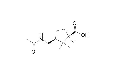(1R,3S)-3-(acetamidomethyl)-1,2,2-trimethyl-1-cyclopentanecarboxylic acid