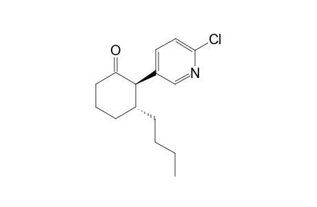 trans-3-Butyl-2-(6-chloropyridin-3-yl)cyclohexan-1-one