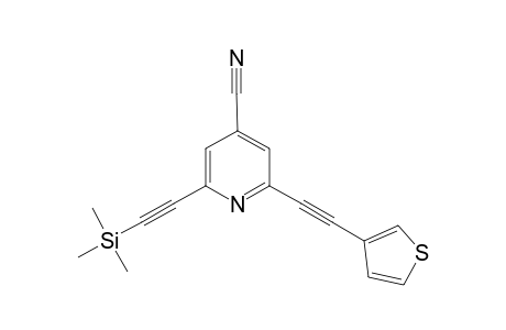 2-(thiophen-3-ylethynyl)-6-((trimethylsilyl)ethynyl)isonicotinonitrile
