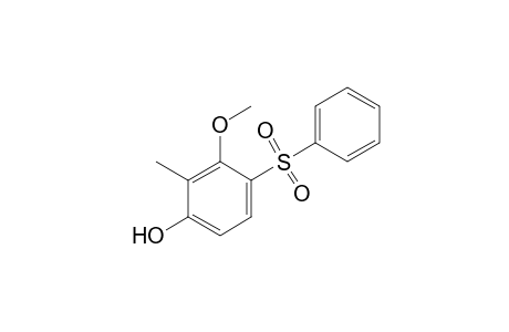 3-methoxy-4-(phenylsulfonyl)-o-cresol