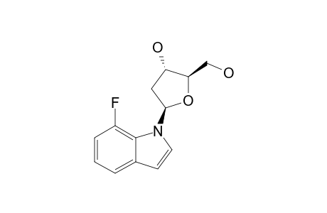 1-(2'-DESOXY-BETA-D-ERYTHROPENTOFURANOSYL)-7-FLUOROINDOLE