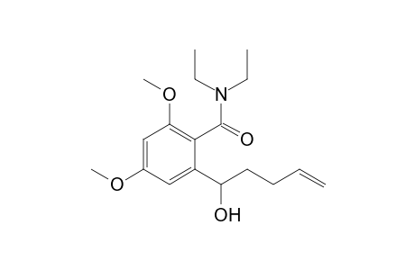 N,N-Diethyl 4,6-dimethoxy-2-(1'-hydroxypent-4'-en-1'-yl)benzamide