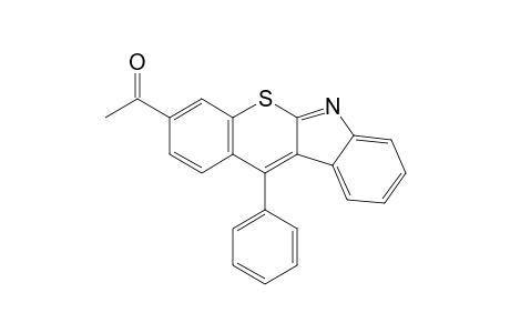1-(11-phenyl-3-thiochromeno[2,3-b]indolyl)ethanone