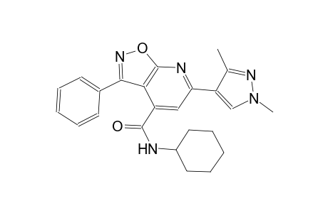 isoxazolo[5,4-b]pyridine-4-carboxamide, N-cyclohexyl-6-(1,3-dimethyl-1H-pyrazol-4-yl)-3-phenyl-