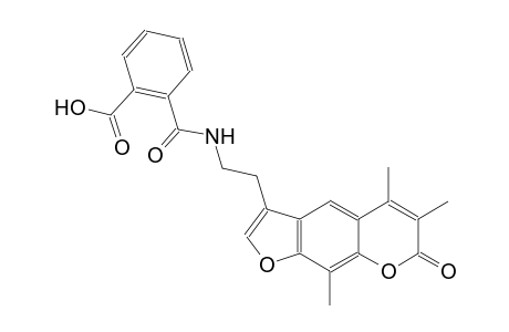 benzoic acid, 2-[[[2-(5,6,9-trimethyl-7-oxo-7H-furo[3,2-g][1]benzopyran-3-yl)ethyl]amino]carbonyl]-