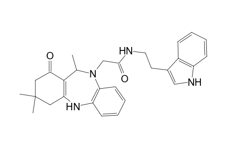 1H-Dibenzo[b,e][1,4]diazepine-10-acetamide, 2,3,4,5,10,11-hexahydro-N-[2-(1H-indol-3-yl)ethyl]-3,3,11-trimethyl-1-oxo-