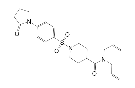 N,N-diallyl-1-{[4-(2-oxo-1-pyrrolidinyl)phenyl]sulfonyl}-4-piperidinecarboxamide