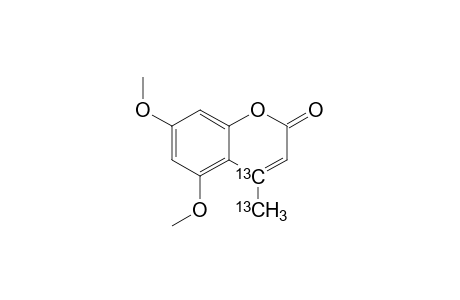 4-([13C]Methyl)-5,7-dimethoxy[4-(13)C]-1(2H)-benzopyran-2-one