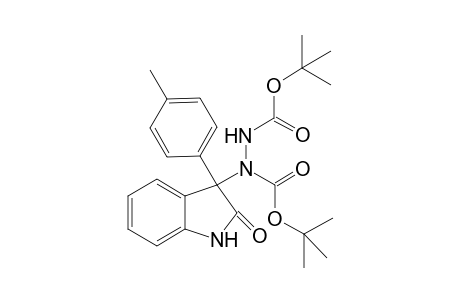 Di-tert-butyl 1-(2-oxo-3-p-tolylindolin-3-yl)hydrazine-1,2-dicarboxylate