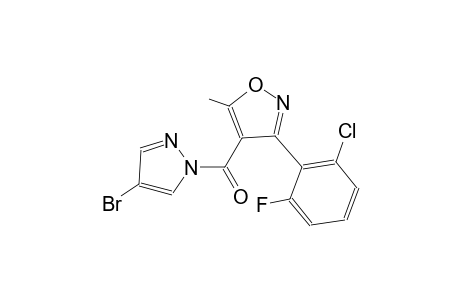 4-[(4-bromo-1H-pyrazol-1-yl)carbonyl]-3-(2-chloro-6-fluorophenyl)-5-methylisoxazole