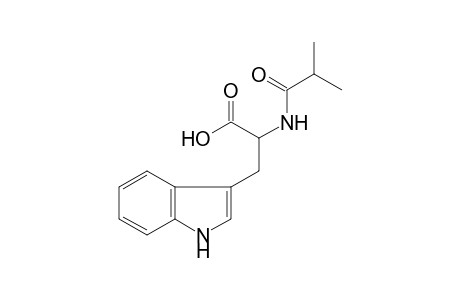 Propanoic acid, 3-(3-indolyl)- 2-(2-methyl-1-oxopropylamino)-