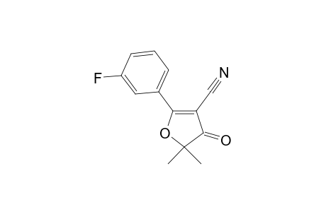 2-(3-Fluorophenyl)-5,5-dimethyl-4-oxo-4,5-dihydro-3-furancarbonitrile