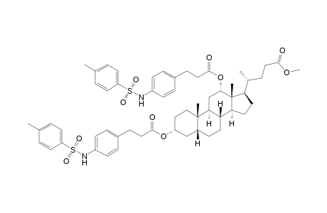 (4R)-4-[(3R,5R,8R,9S,10S,12S,13R,14S,17R)-10,13-dimethyl-3,12-bis[3-[4-(tosylamino)phenyl]propanoyloxy]-2,3,4,5,6,7,8,9,11,12,14,15,16,17-tetradecahydro-1H-cyclopenta[a]phenanthren-17-yl]valeric acid methyl ester
