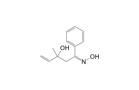 3-Hydroxy-3-methyl-1-phenylpent-4-en-1-one oxime