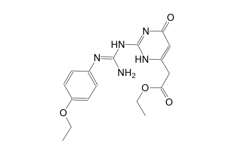 ethyl [2-({(E)-amino[(4-ethoxyphenyl)imino]methyl}amino)-6-oxo-3,6-dihydro-4-pyrimidinyl]acetate