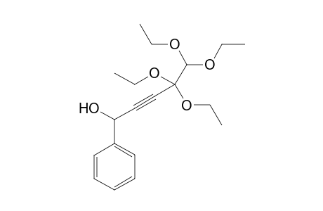 4,4,5,5-Tetraethoxy-1-phenylpent-2-yn-1-ol