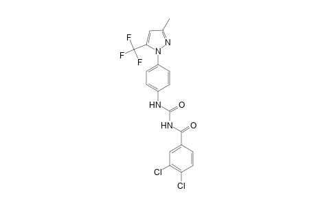 Urea, N-(3,4-dichlorobenzoyl)-N'-[4-[3-methyl-5-(trifluoromethyl)-1H-pyrazol-1-yl]phenyl]-