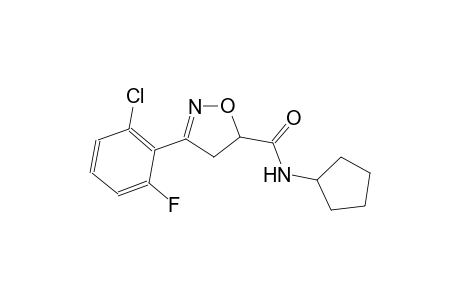 5-isoxazolecarboxamide, 3-(2-chloro-6-fluorophenyl)-N-cyclopentyl-4,5-dihydro-