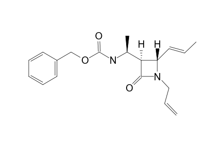 (3S,4S,1'S,E)-1-ALLYL-3-[1-(BENZYLOXYCARBONYLAMINO)-ETHYL]-4-(1-PROPENYL)-AZETIDIN-2-ONE