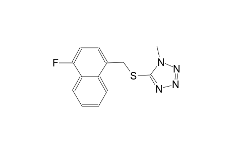 5-{[(4-fluoro-1-naphthyl)methyl]sulfanyl}-1-methyl-1H-tetraazole
