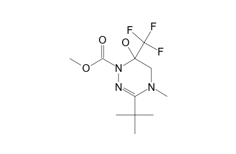 3-TERT.-BUTYL-6-TRIFLUOROMETHYL-1,4,5,6-TETRAHYDRO-1-METHOXYCARBONYL-4-METHYL-1,2,4-TRIAZIN-6-OL