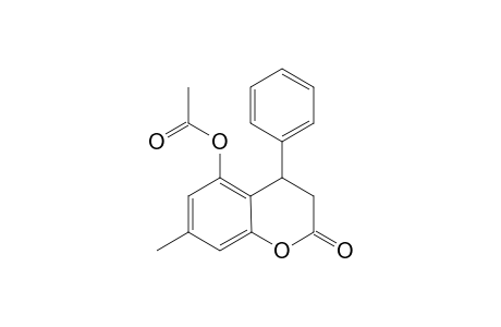(+/-)-5-ACETOXY-7-METHYL-4-PHENYL-3,4-DIHYDROCOUMARIN