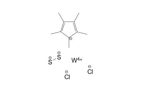 Tungsten(V) 1,2,3,4,5-pentamethylcyclopenta-2,4-dien-1-ide dichloride disulfide