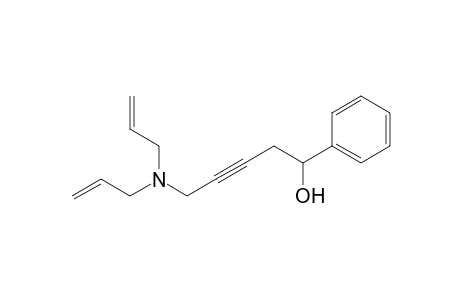 5-(diallylamino)-1-phenyl-pent-3-yn-1-ol