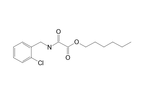 Oxalic acid, monoamide, N-(2-chlorobenzyl)-, hexyl ester