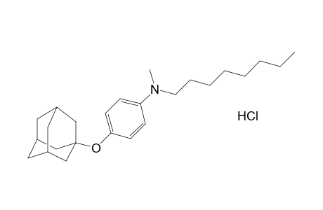 N-{p-[(1-adamantyl)oxy]phenyl}-N-methyloctylamine, hydrochloride