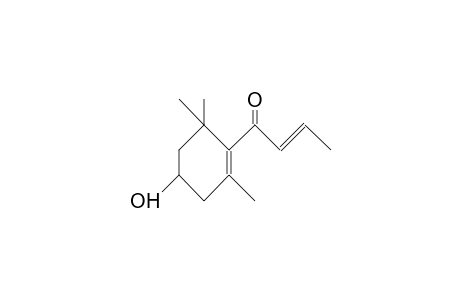 1-(1-Oxo-2-butenyl)-4-hydroxy-2,6,6-trimethyl-cyclohexene