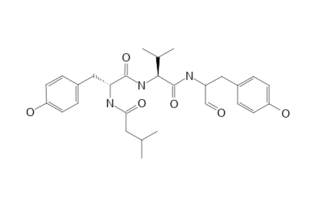 TYROPEPTIN-A;ISOVALERYL-L-TYROSYL-L-VALYL-DL-TYROSINAL
