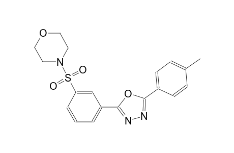 morpholine, 4-[[3-[5-(4-methylphenyl)-1,3,4-oxadiazol-2-yl]phenyl]sulfonyl]-