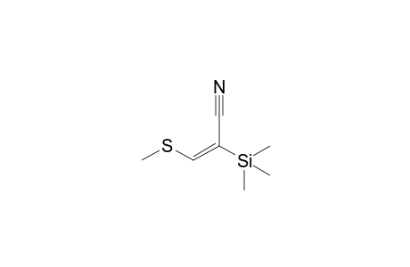 2-Cyano-2-(trimethylsilyl)vinyl methyl sulfide
