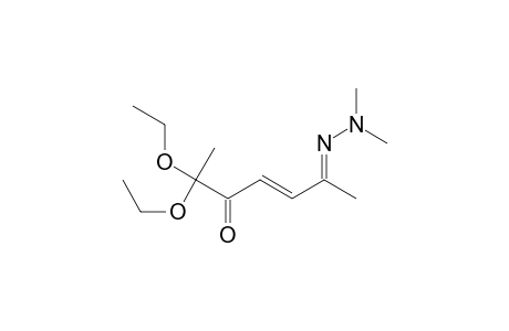 3-Heptene-2,5-dione,6,6-diethoxy-, 2-(dimethylhydrazone)