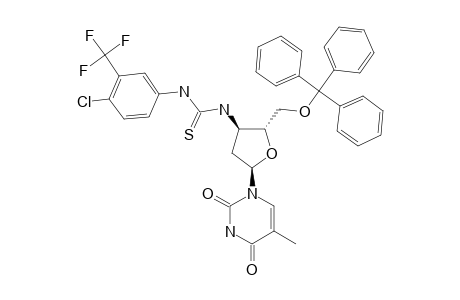 1-(3'-DEOXY-5'-O-TRIPHENYLMETHYL-BETA-D-THYMIDIN-3'-YL)-3-(4-CHLORO-3-(TRIFLUOROMETHYL)-PHENYL)-THIOUREA