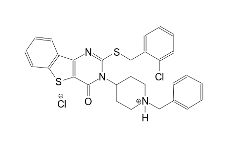 1-benzyl-4-(2-[(2-chlorobenzyl)sulfanyl]-4-oxo[1]benzothieno[3,2-d]pyrimidin-3(4H)-yl)piperidinium chloride