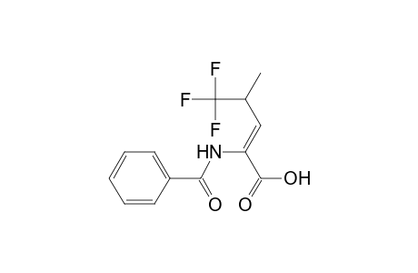 2-Pentenoic acid, 2-(benzoylamino)-5,5,5-trifluoro-4-methyl-, (Z)-(.+-.)-