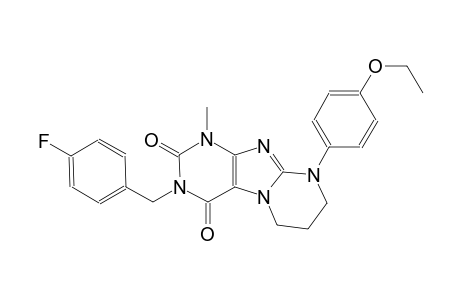 9-(4-ethoxyphenyl)-3-(4-fluorobenzyl)-1-methyl-6,7,8,9-tetrahydropyrimido[2,1-f]purine-2,4(1H,3H)-dione