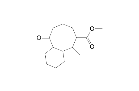 (1RS, 2RS,3RS,8RS)-2-Methyl-7-oxo-bicyclo-[6.4.0(1,8)]-dodecane-3-carboxylic-acid,methylester