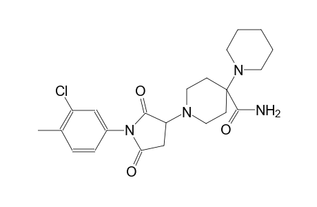 3-{4'-acetyl-[1,4'-bipiperidin]-1'-yl}-1-(3-chloro-4-methylphenyl)pyrrolidine-2,5-dione
